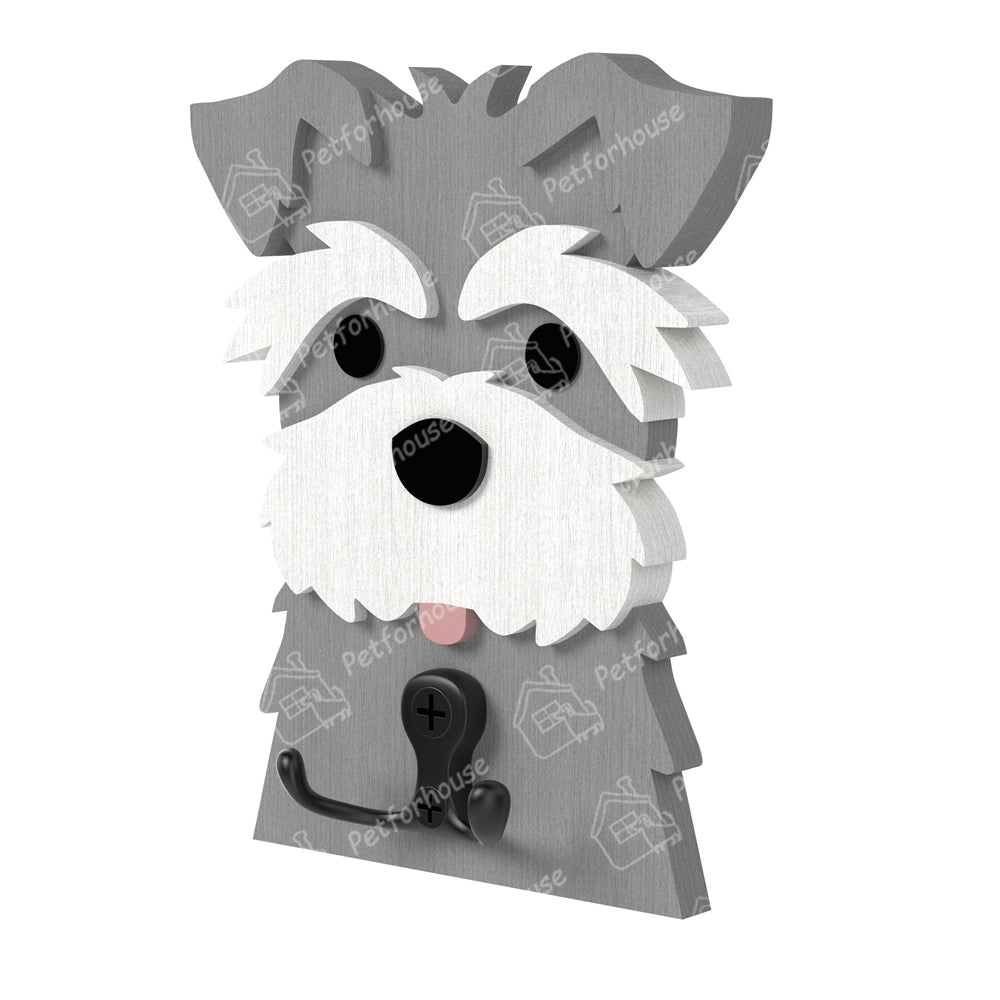 Schnauzer Wooden Hook