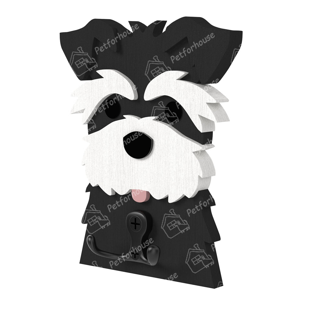 Schnauzer Wooden Hook