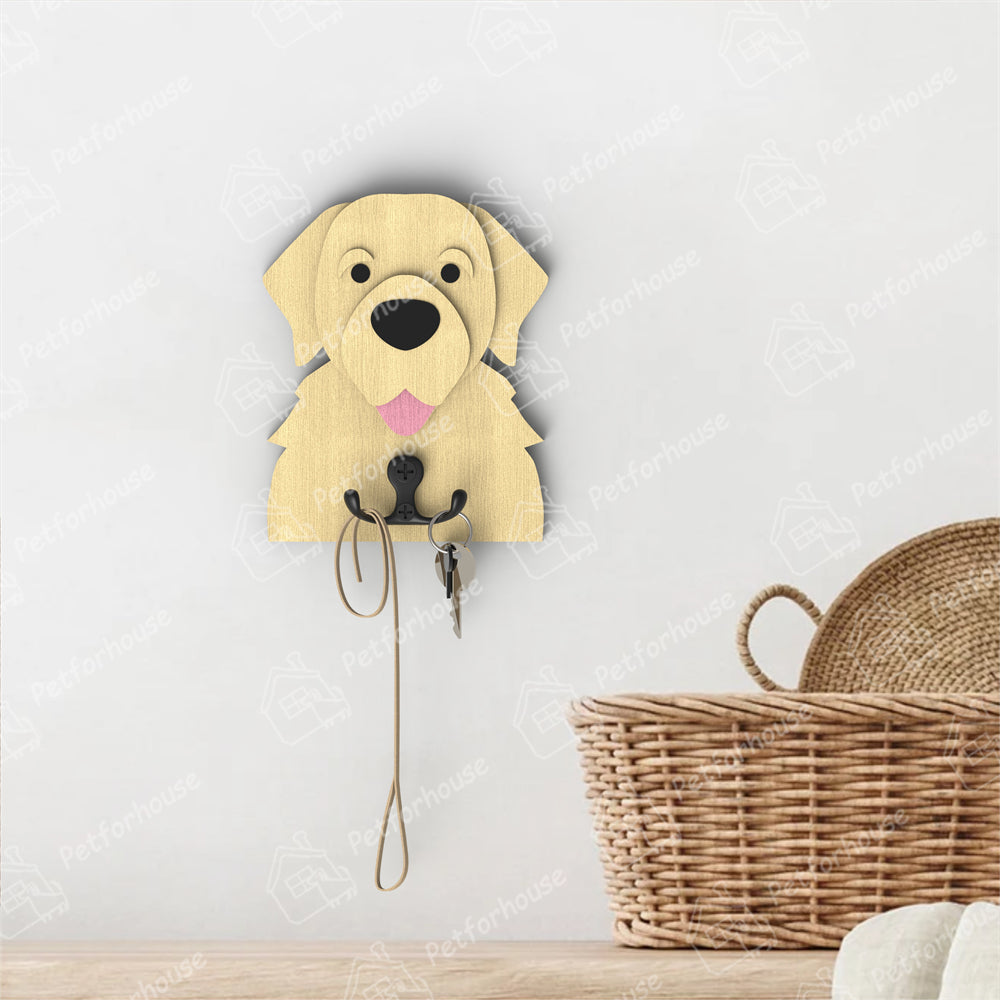 Golden Retriever Wooden Hook