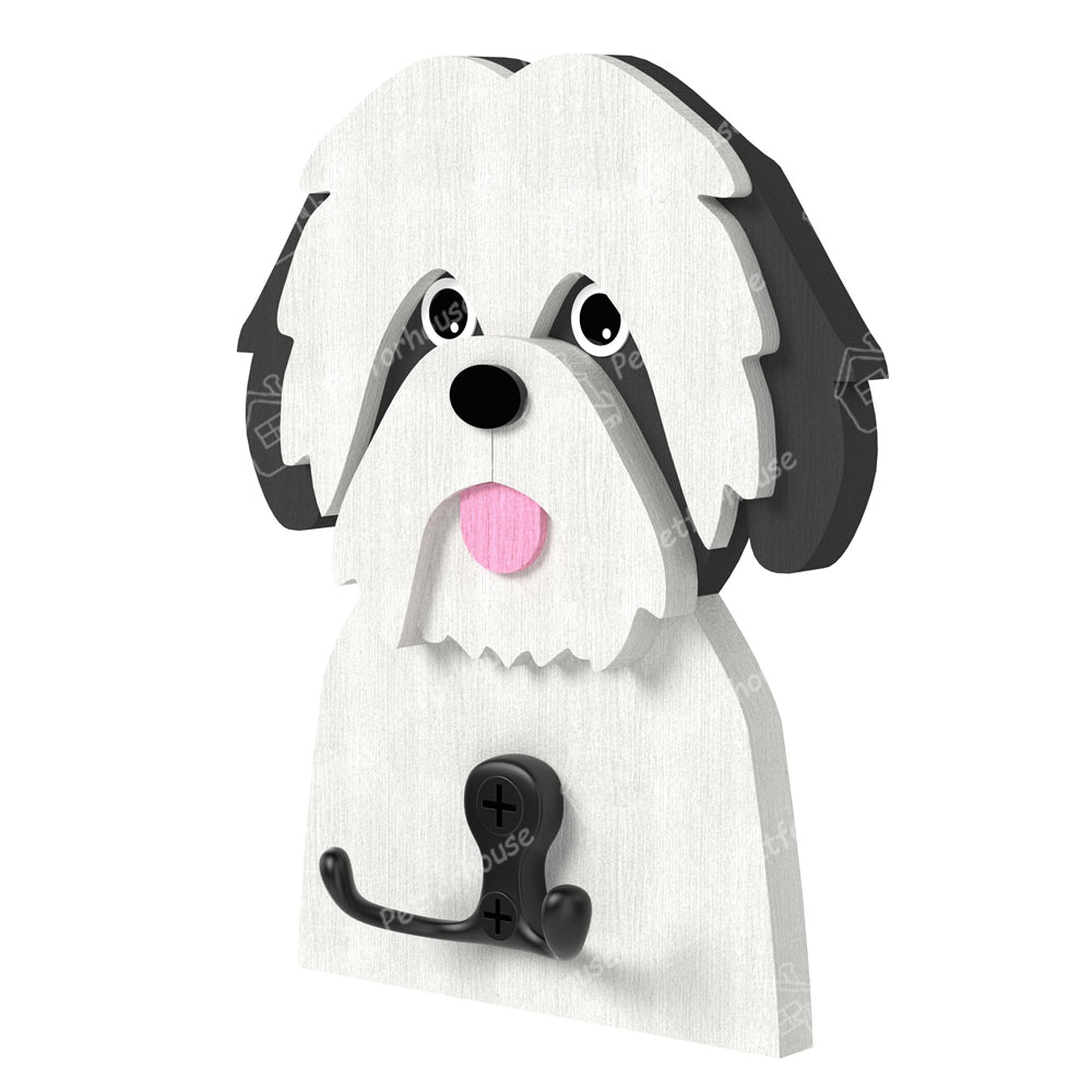 Shih Tzu Wooden Hook