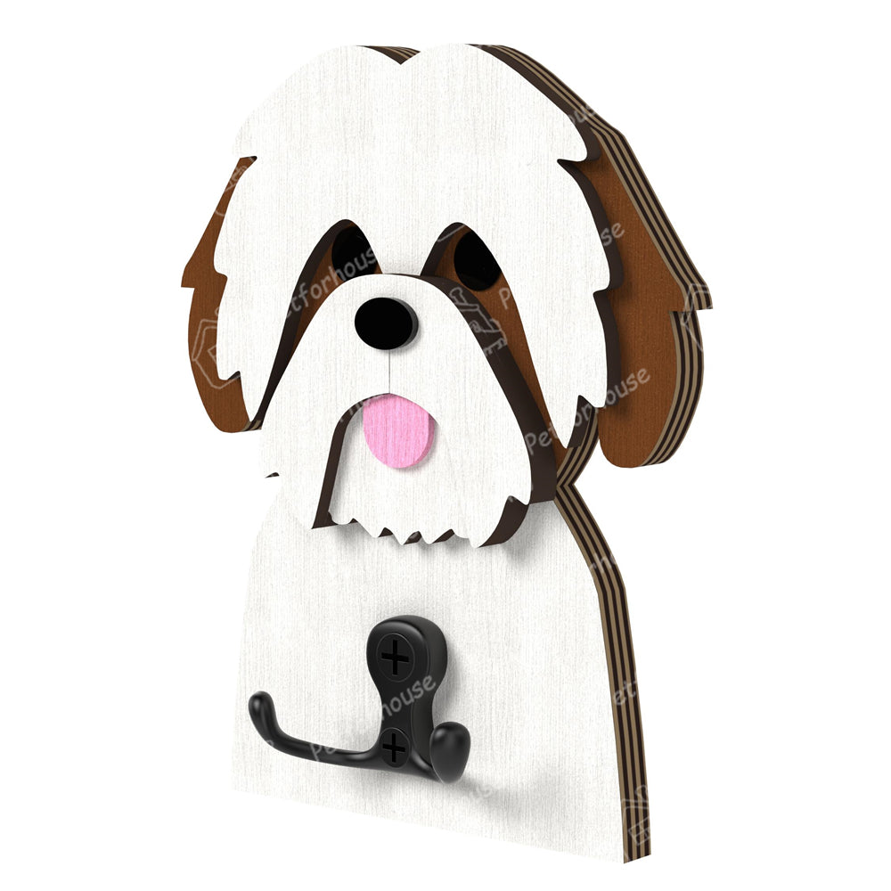 Shih Tzu Wooden Hook