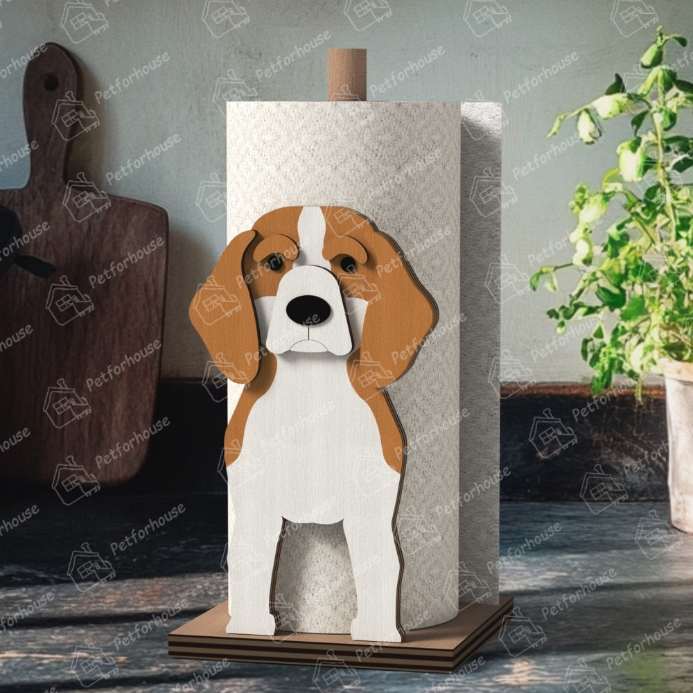 Beagle Paper Towel Holder