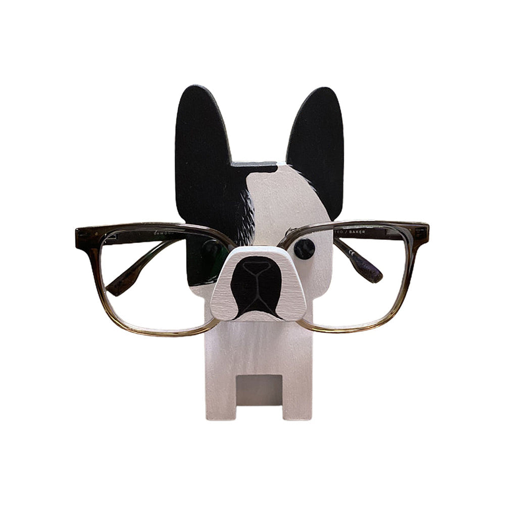 Wooden Cartoon French Bulldog Eyeglass Holder