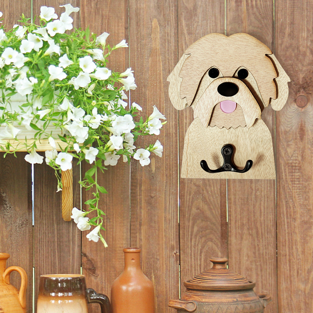 Shih Tzu Wooden Hook