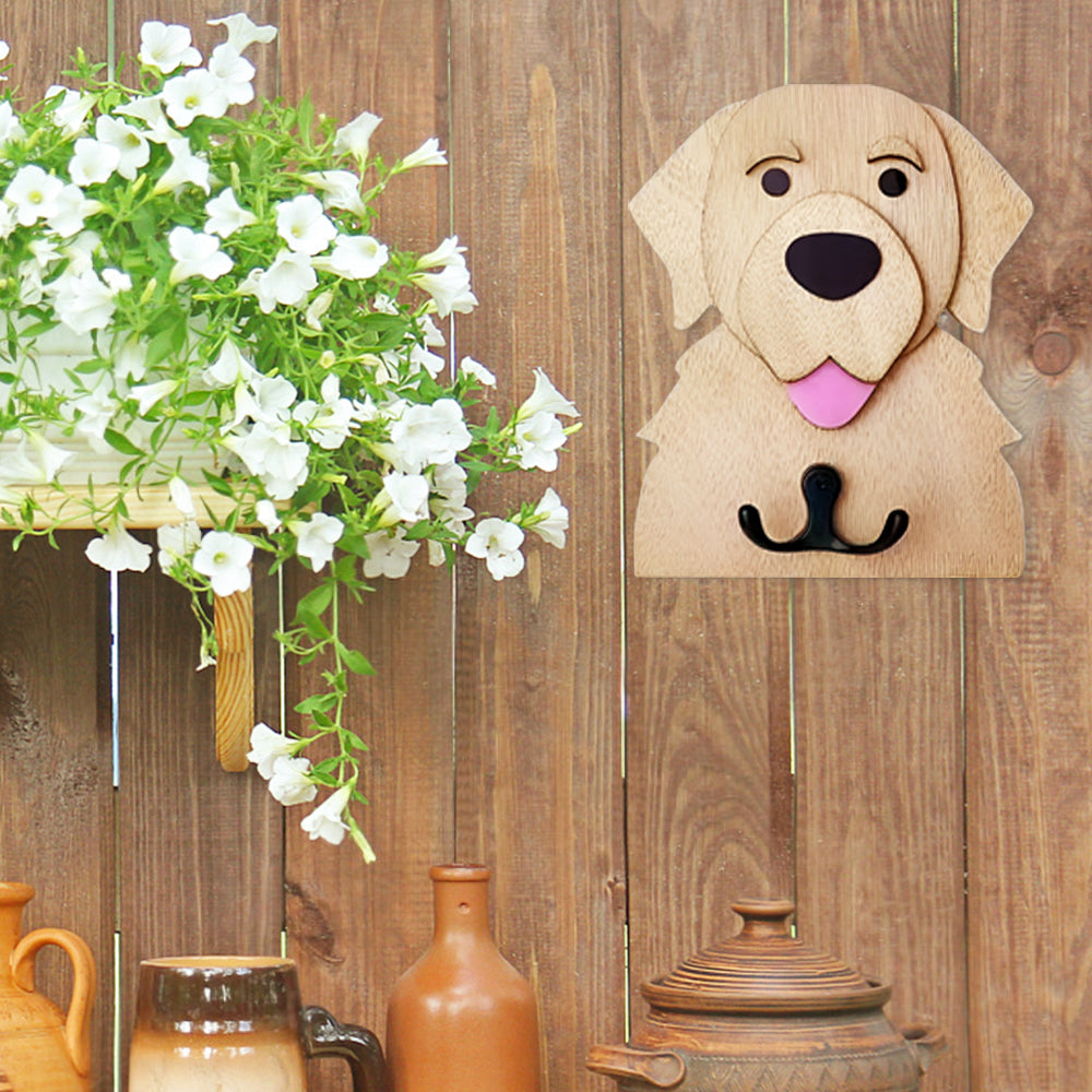 Golden Retriever Wooden Hook