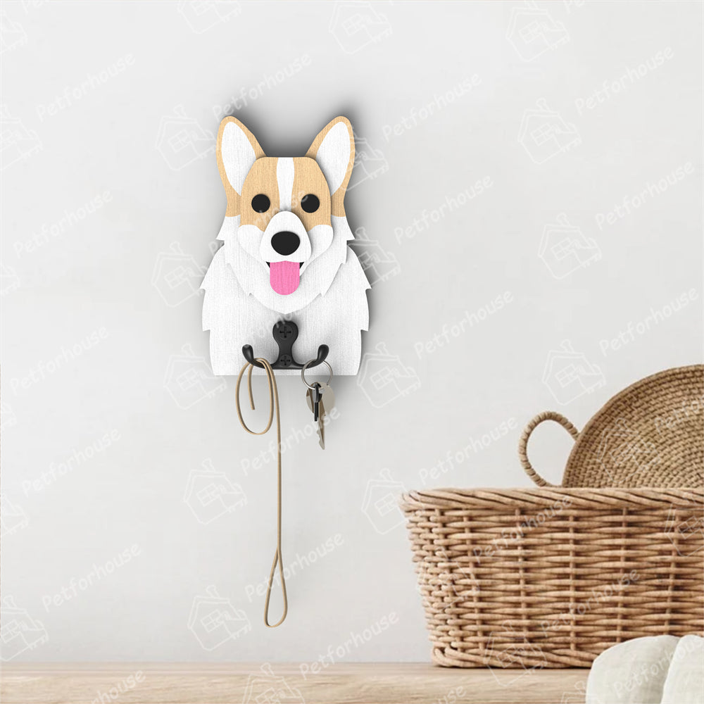 Corgi Wooden Hook