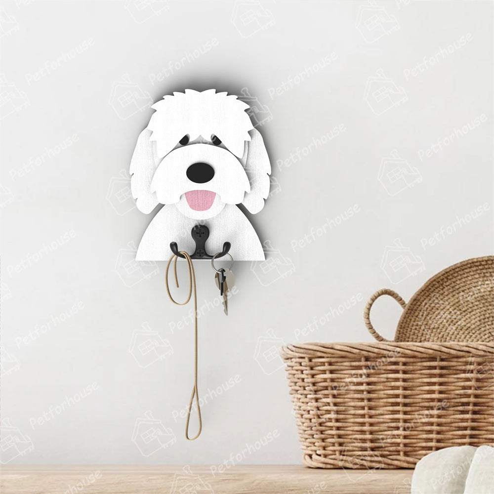 Golden Doodle Dog Wooden Hook