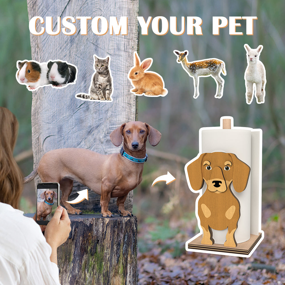 Custom Pet Paper Towel Holder