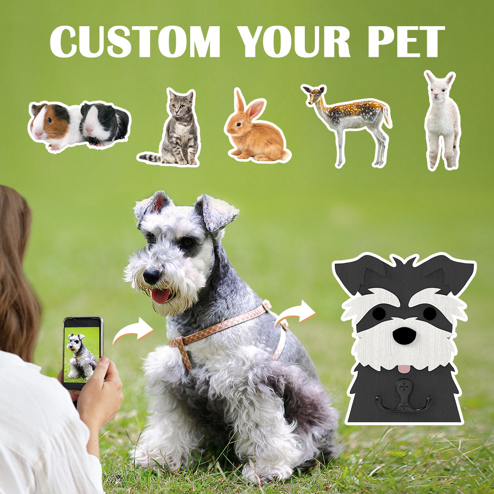 Custom Pet Wooden Hooks