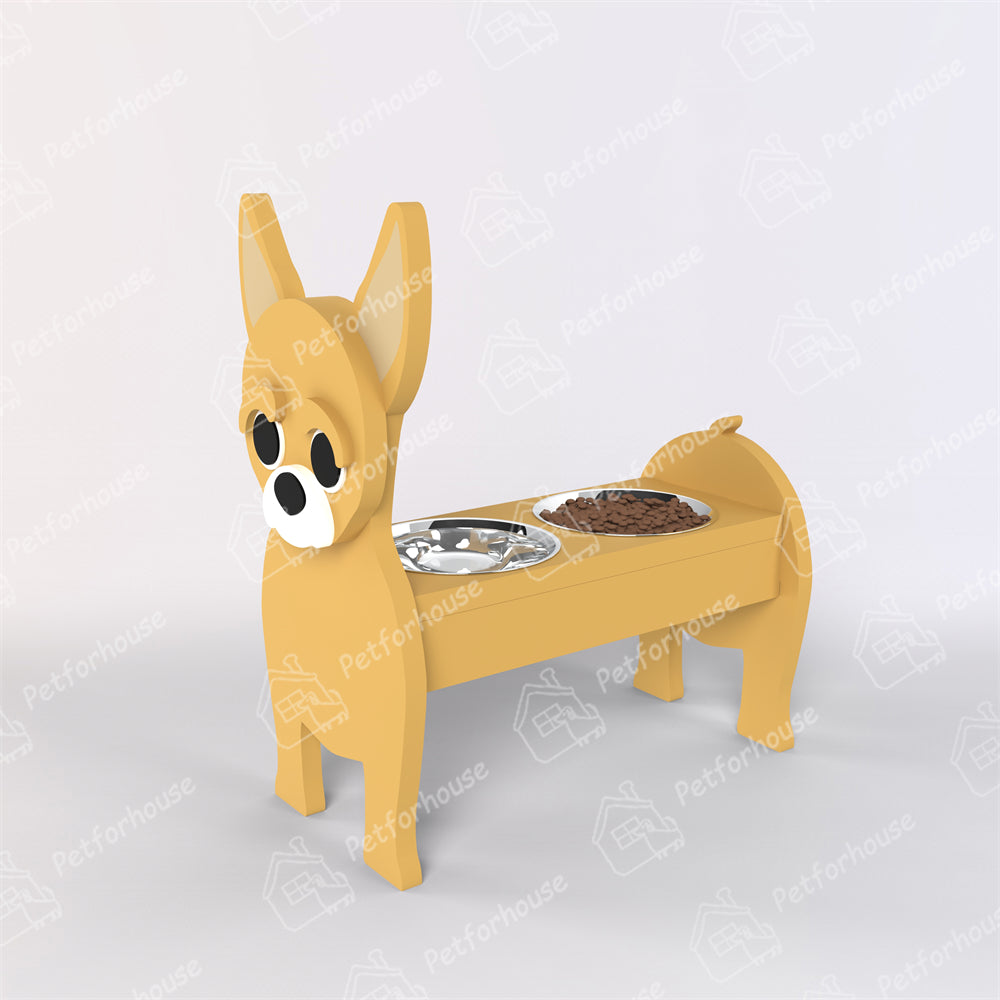 Chihuahua Pet Food Bowl Holder