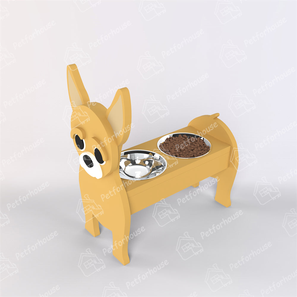 Chihuahua Pet Food Bowl Holder