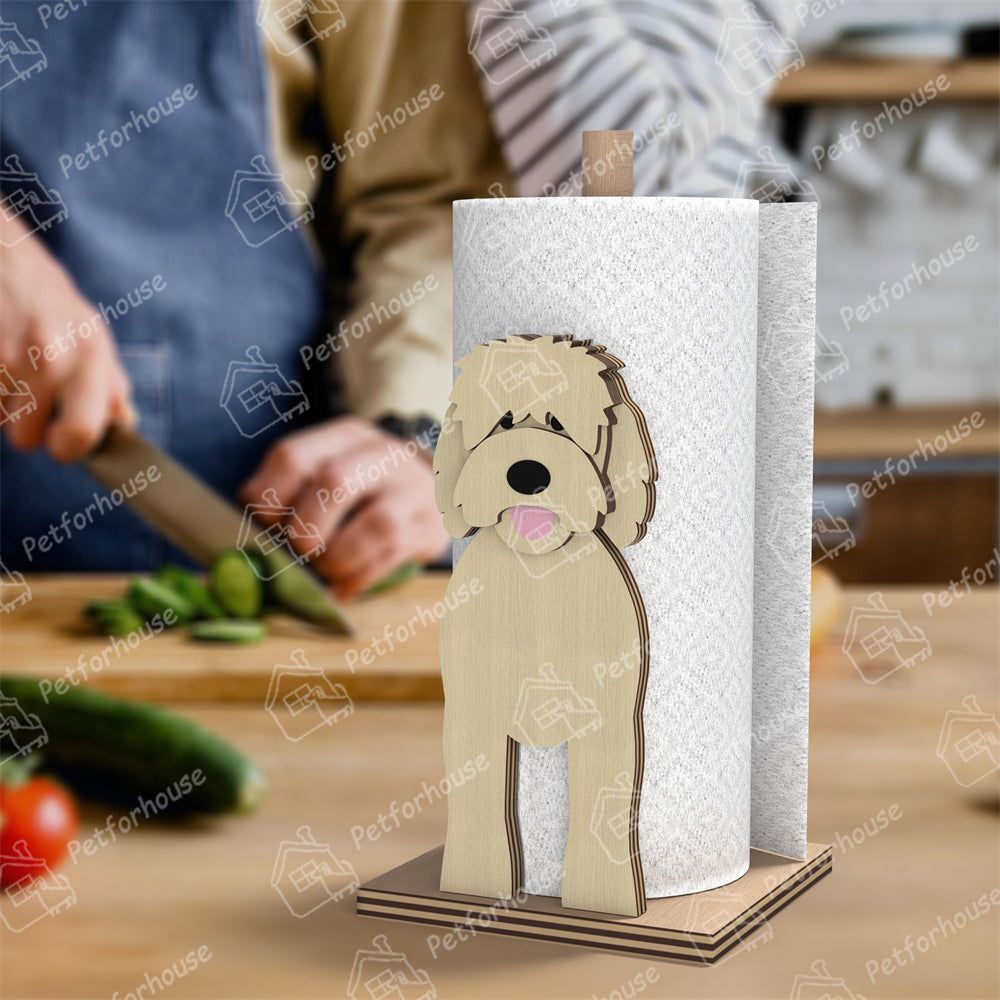 Golden Doodle Paper Towel Holder