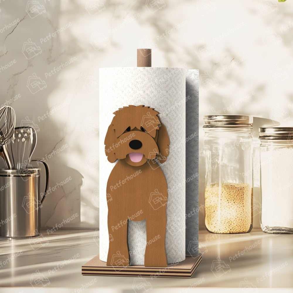 Golden Doodle Paper Towel Holder