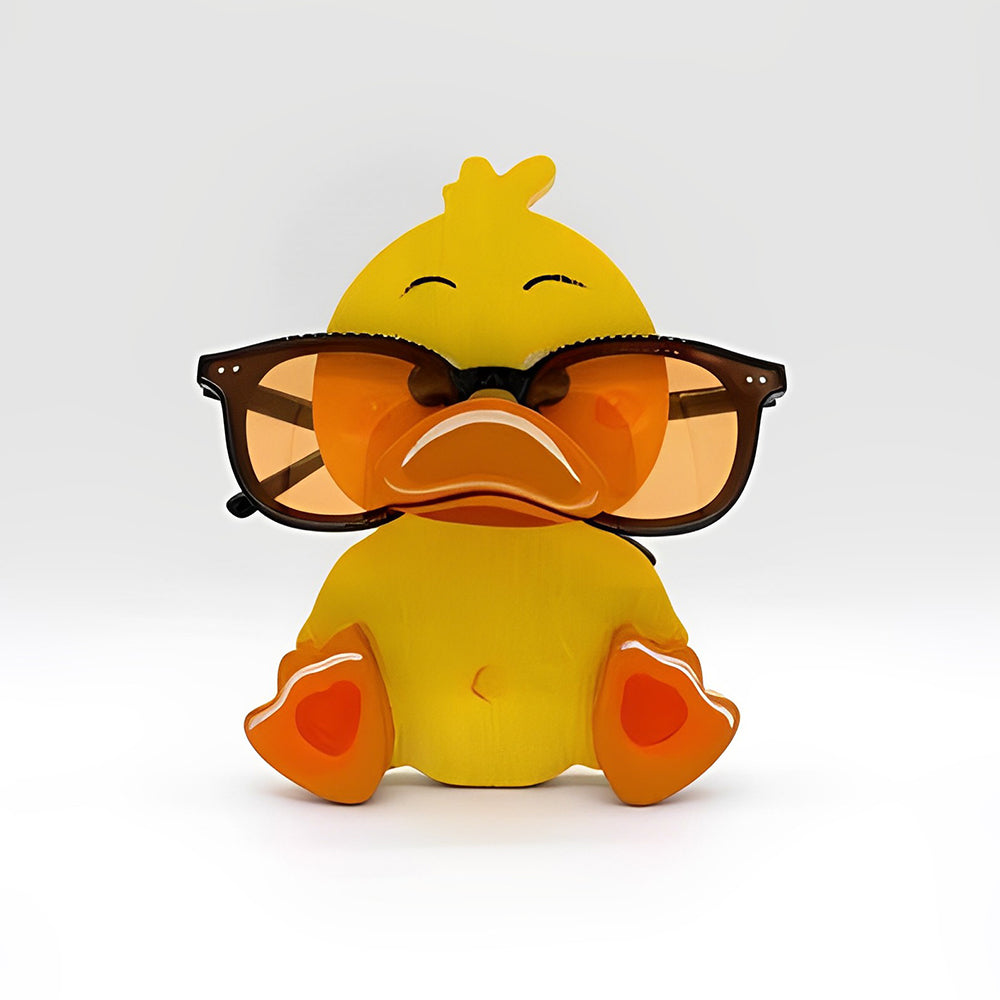 Wooden Cartoon Yellow Duck Eyeglass Holder