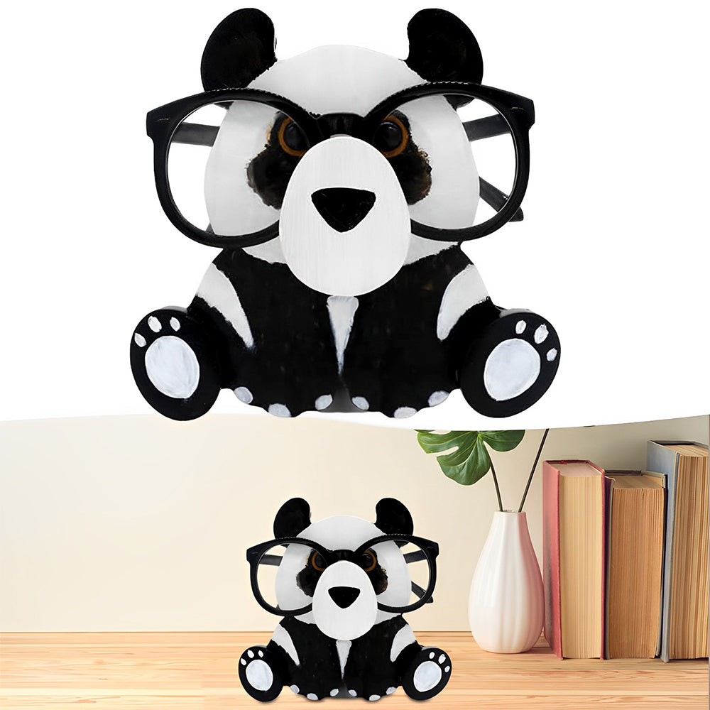 Wooden Cartoon Panda Eyeglass Holder