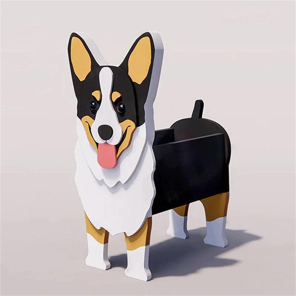 Tricolor Corgi Planter