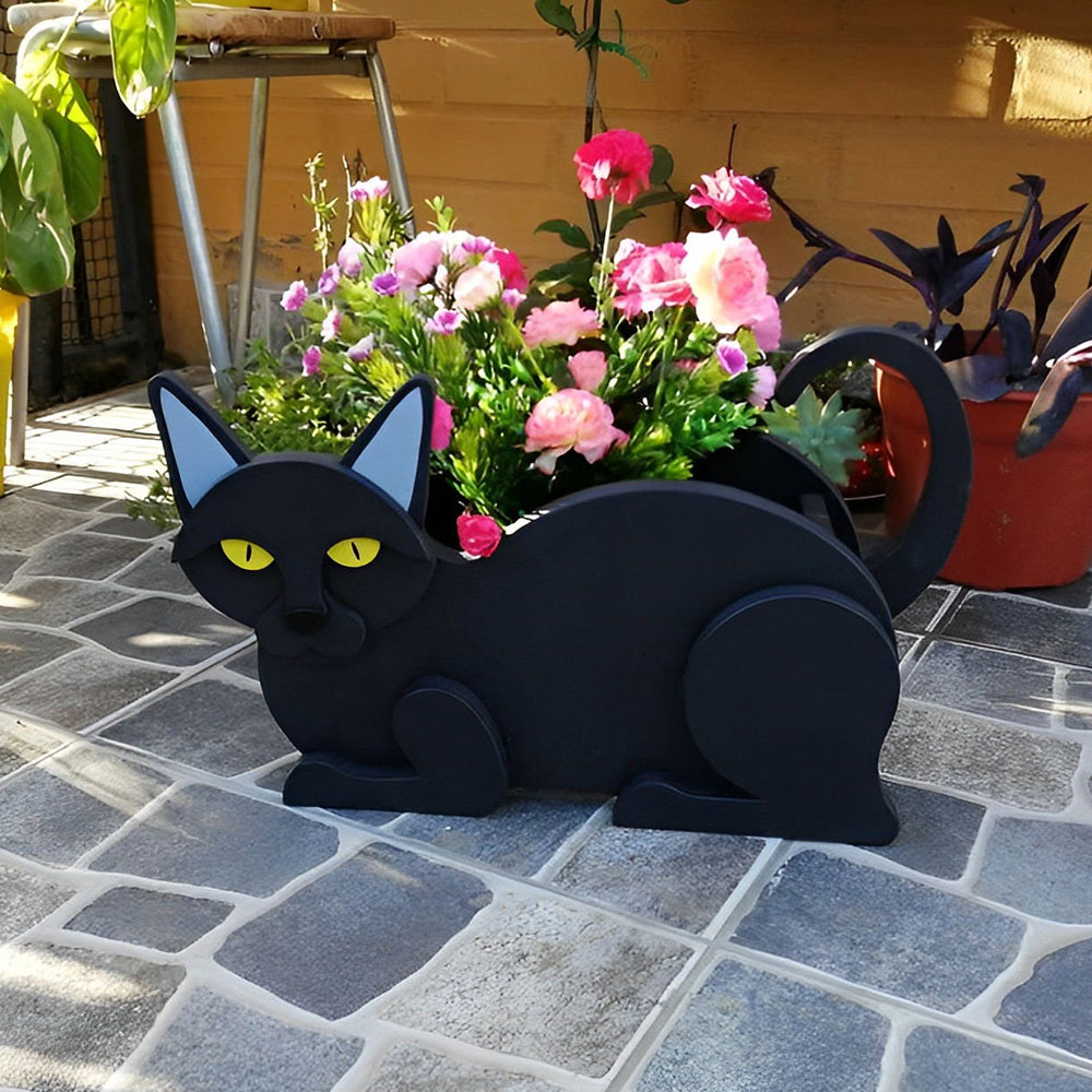 Black Cat Planter