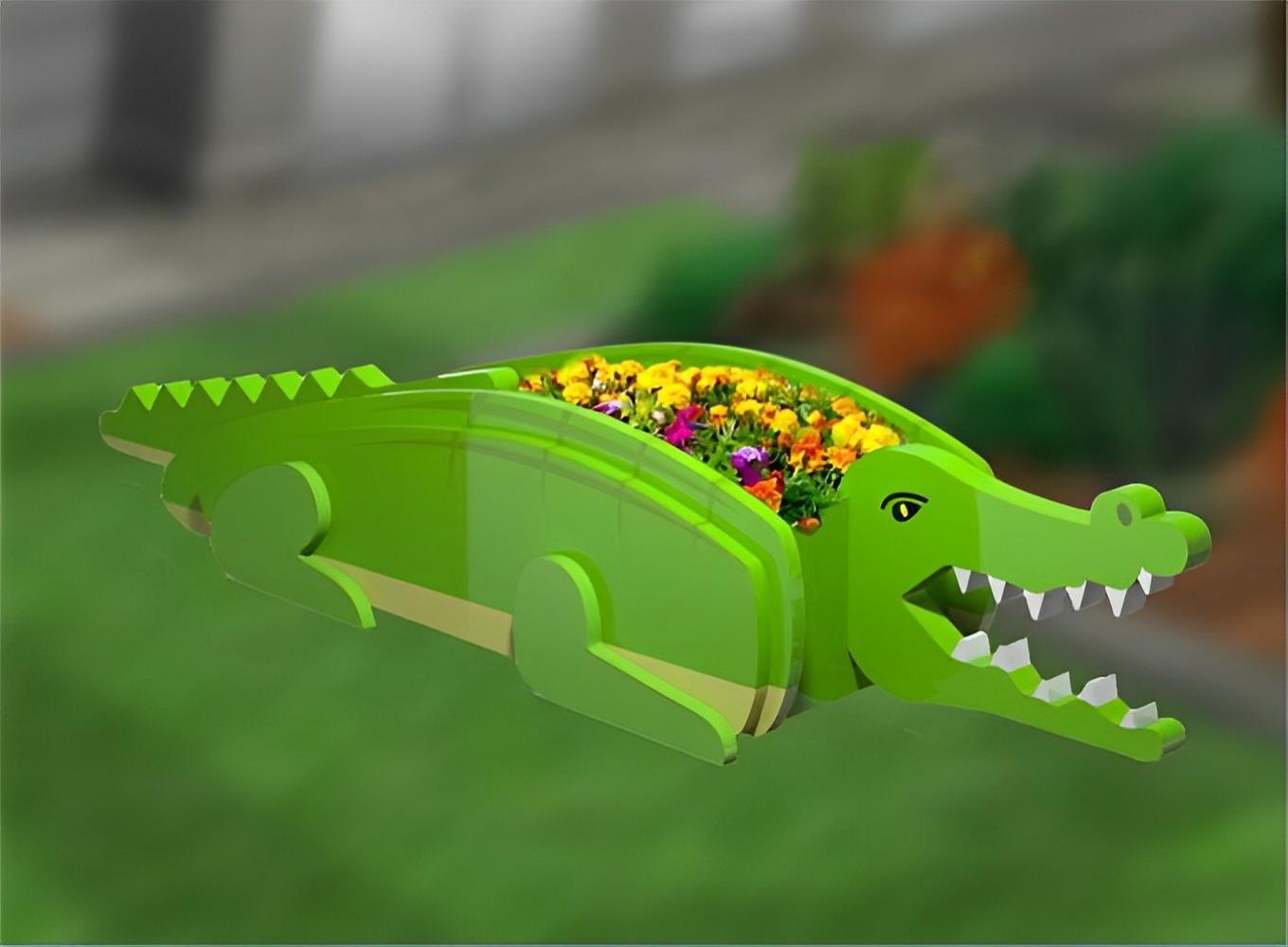 Crocodile Planter