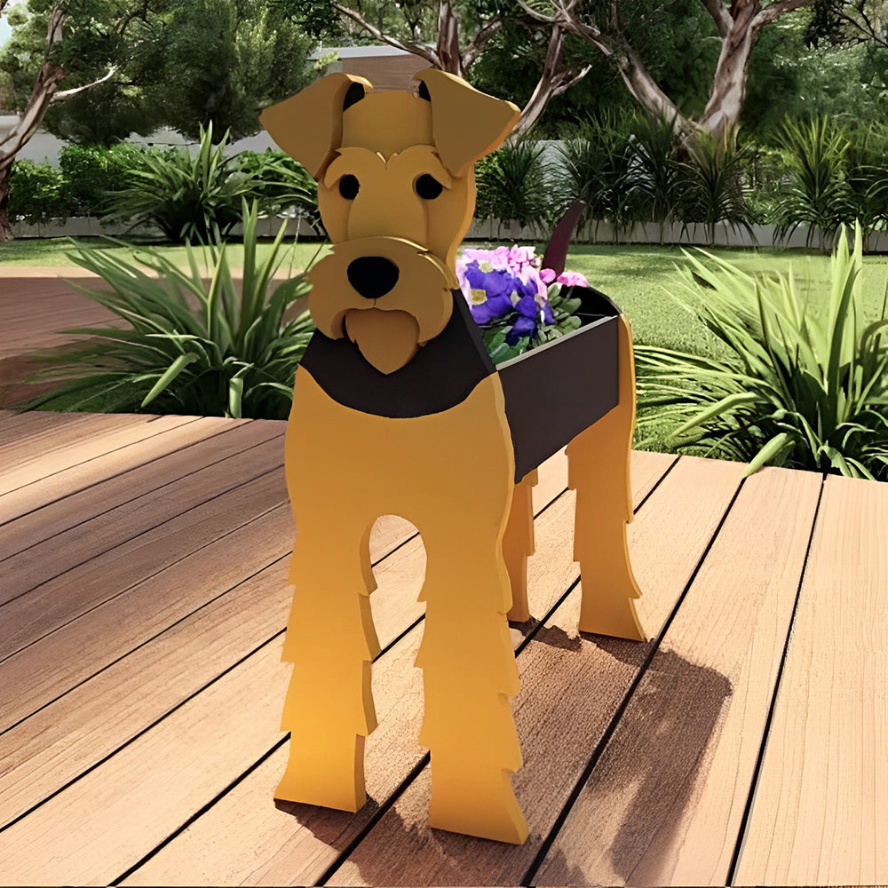 Airedale Terrier Planter